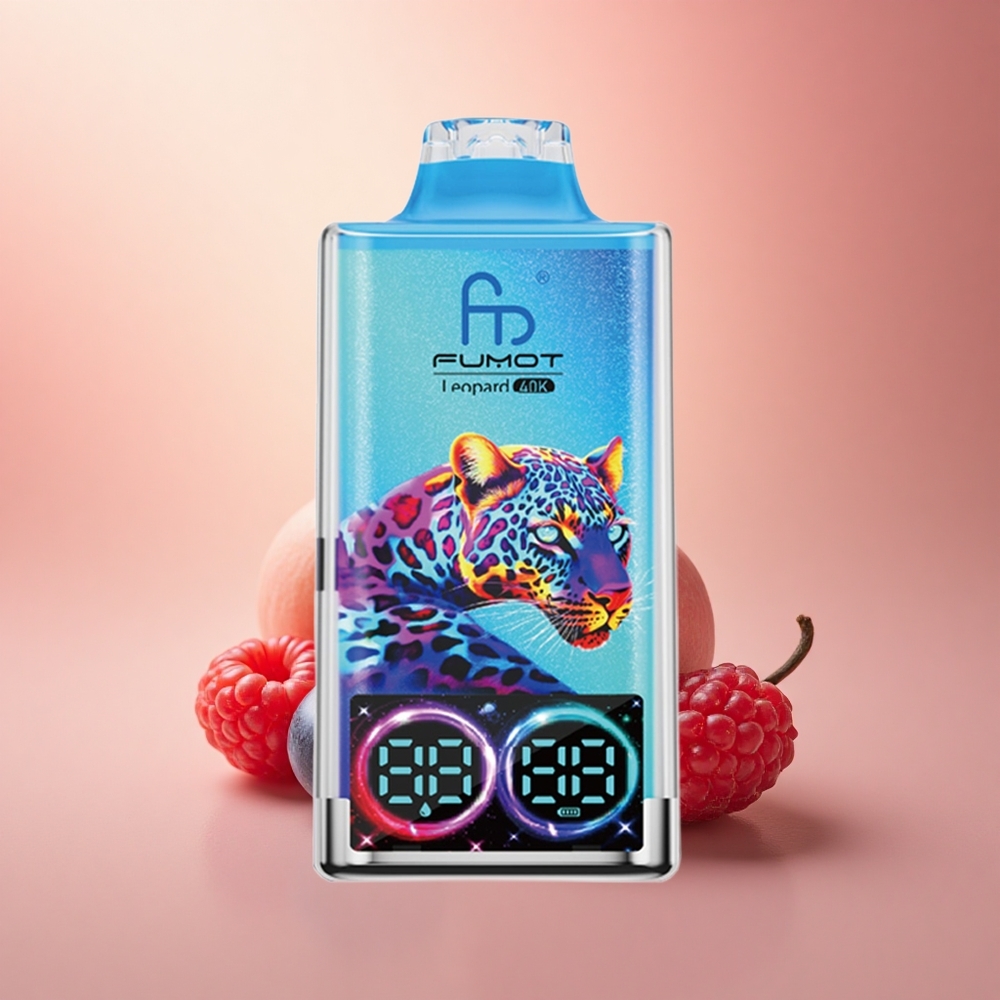 Fumot Leopard 40K Puffs Μπλε Βατόμουρο Βατόμουρο με 5% Νικοτίνη και 700mAh