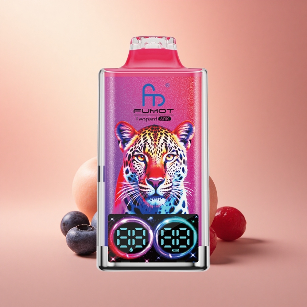 Fumot Leopard 40K Puffs Μπλε Βατόμουρο Κρανμπέρι 5% Νικοτίνη 700mAh