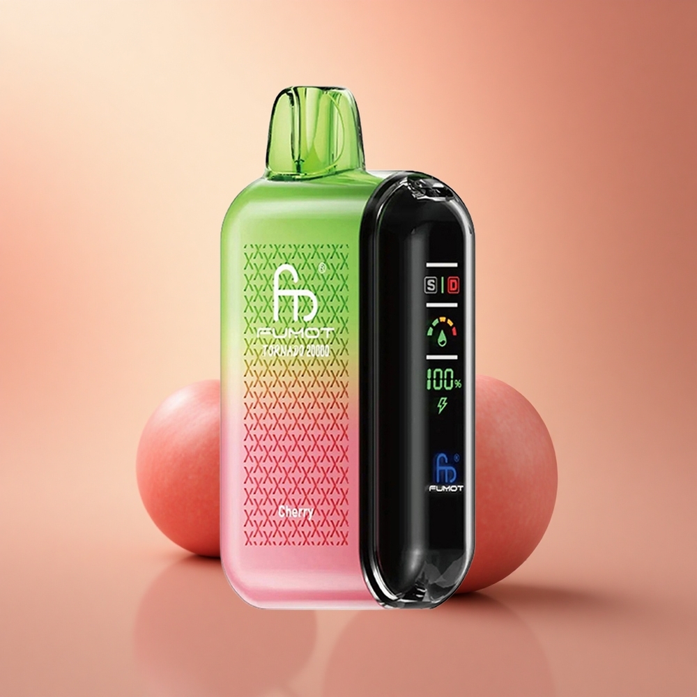 Fumot Tornado 20000 Puffs Κεράσι Διπλό Πλέγμα 850mAh