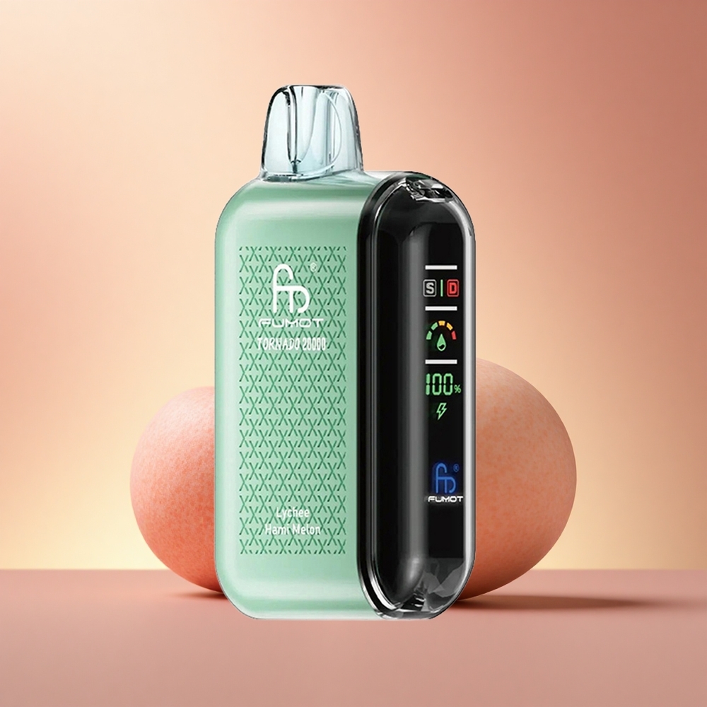 Fumot Tornado 20000 Puffs Λυχία Χαμι Μπεζόν με Dual Mesh Coil και 850mAh