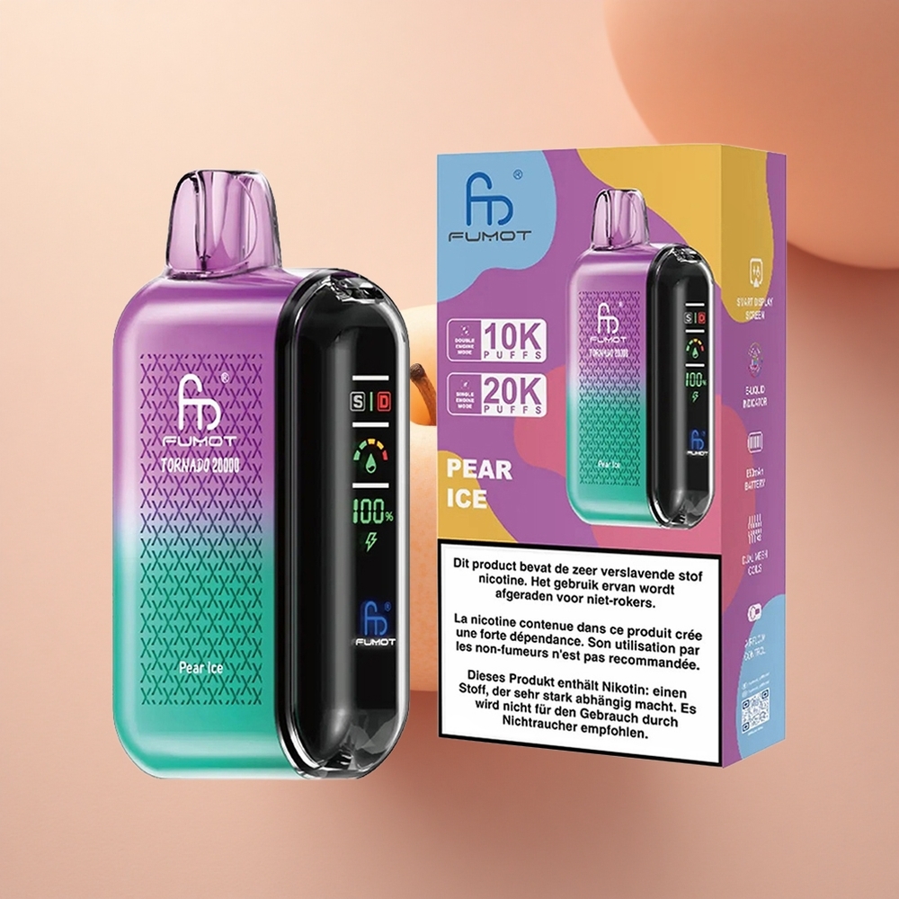 Fumot Tornado 20000 Puffs Πύρα Αίθριο με Dual Mesh Coil και 850mAh