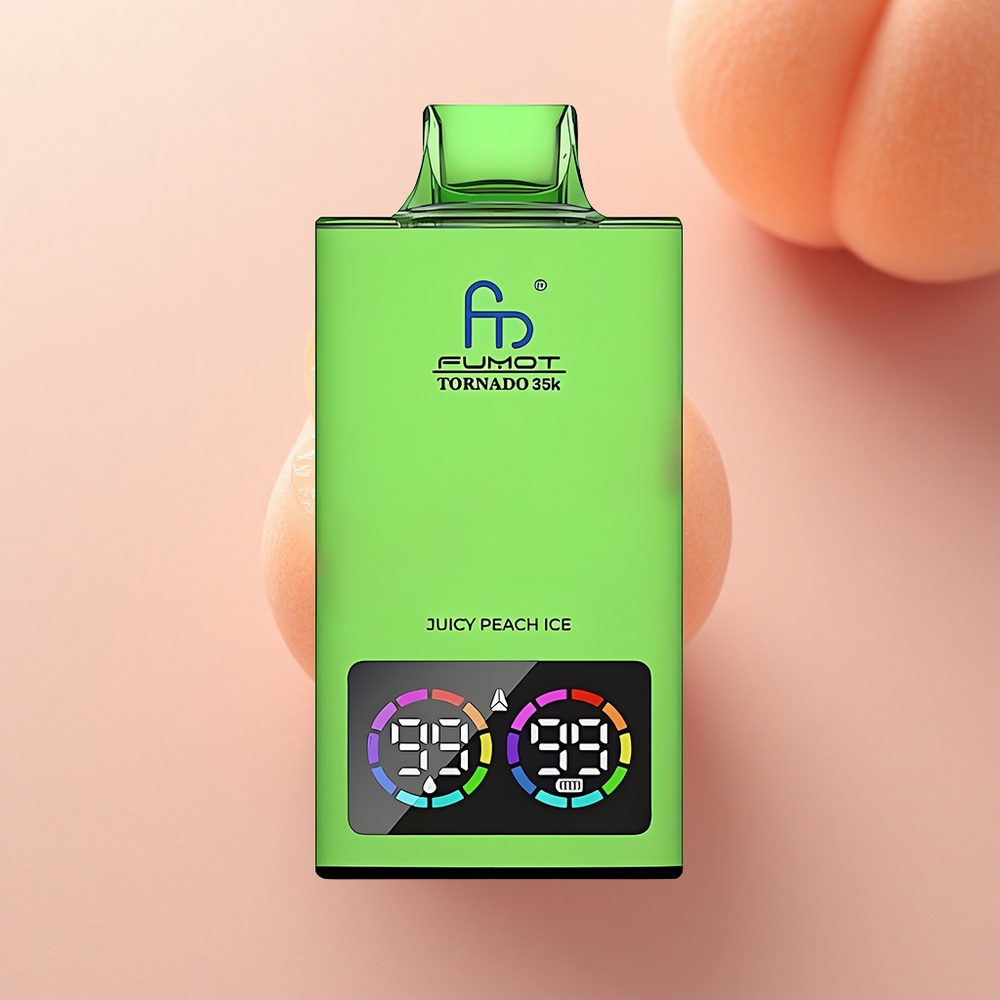 Fumot Tornado 35000 Puffs Γλυκό Ροδάκινο Πάγος με Dual Mesh Coil και 700 mAh