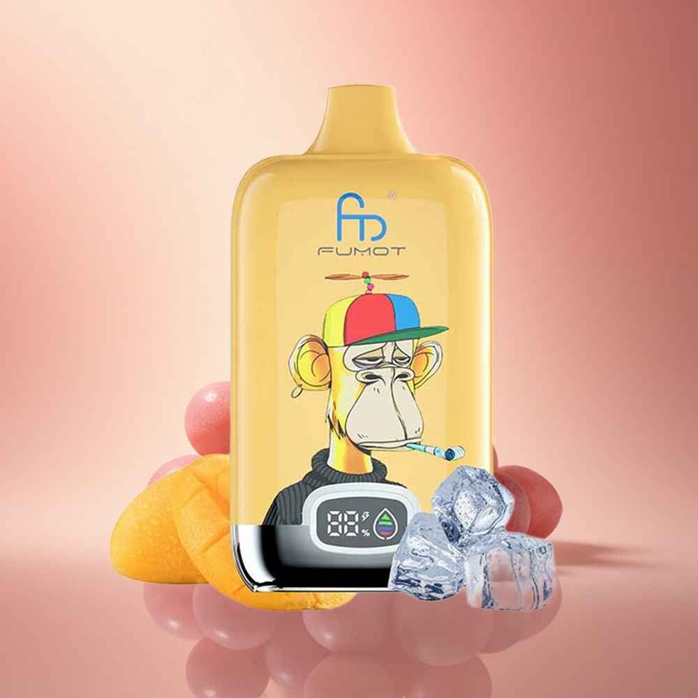 Fumot Tornado Digital Box 12000 Puffs Σταφυλόπαγος 550mAh 20ml