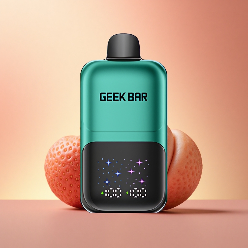 GEEK BAR 2GO 20ml 50000 Puffs Φράουλα & Ακτινίδιο με Διπλή Δεξαμενή και Αναφορές 5% Νικοτίνη