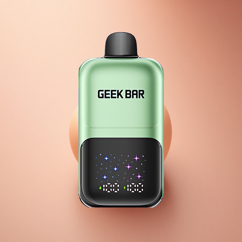 GEEK BAR 2GO 20ml 50000 Puffs Διπλό Μήλο A&B με Αλληλεπιδραστική Μεγάλη Οθόνη και Επαναφορτιζόμενη Μπαταρία