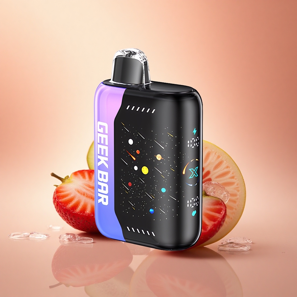 GEEK BAR Pulse X 42K Puffs Meteor Edition Φράουλα Κιβί Ξύδι Πάγος με 5% νικοτίνη και 820mAh