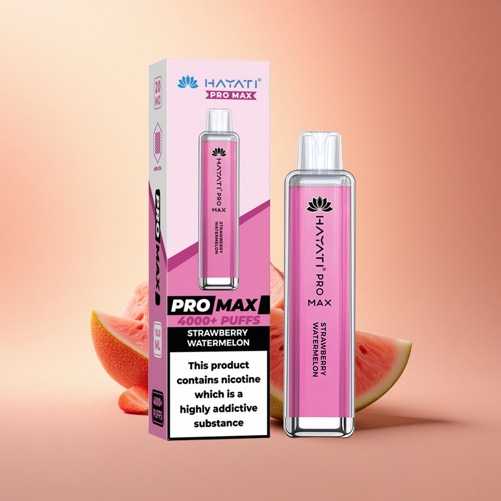 Hayati Pro Max 4000 Puffs Φράουλα Καρπούζι Dual 1.1 Ohm 1400mAh