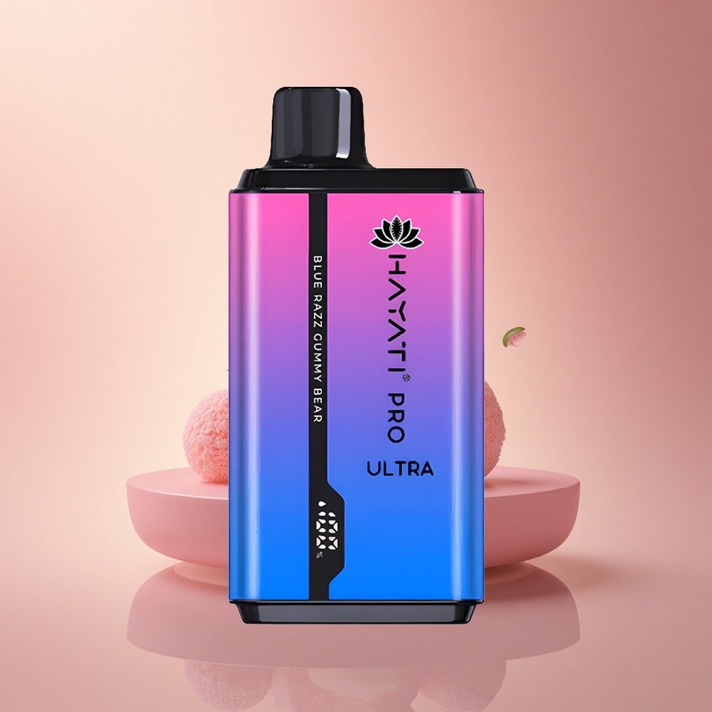 Hayati Pro Ultra 15000 Puffs Μπλε Ραζ Γουμι Αρκούδα με 850mAh και 2% νικοτίνη