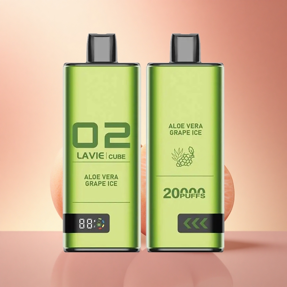 Lavie Cube 20000 Puffs Άλoe Vera Σταφύλι Πάγος 5% νικοτίνη 600mAh