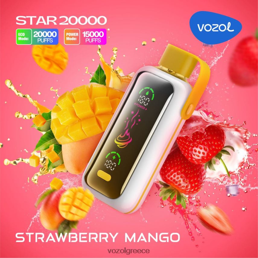 Vozol Greece μάνγκο φράουλα 4FZ6H61 VOZOL STAR 20000