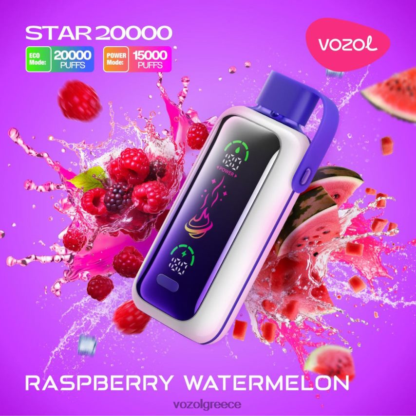 Vozol Vape Greece βατόμουρο καρπούζι 4FZ6H619 VOZOL STAR 20000